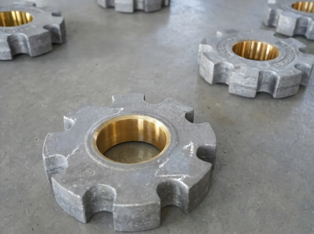 Alloy steel shredder hammer components with reinforced mounting hole design for scrap metal recycling shredders