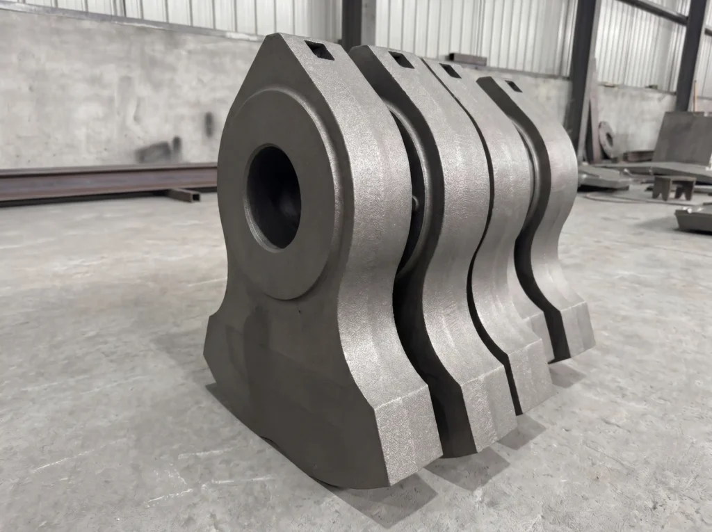 Finished shredder hammer castings for scrap metal recycling applications