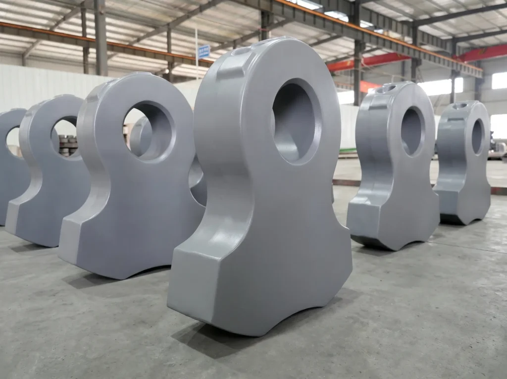 high-manganese-shredder-hammer-for-scrap-recycling High manganese shredder hammer for scrap metal recycling applications
