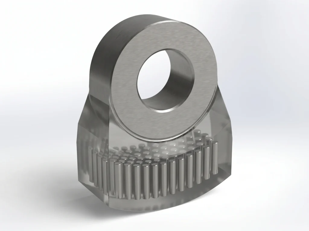tic-inserts-reinforced-manganese-crusher-hammer Reinforced manganese crusher hammer design with tic inserts for extended wear life