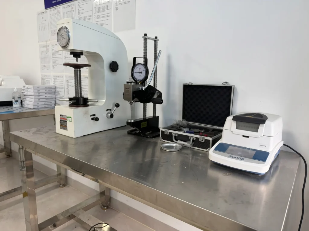 MineVant hardness testing equipment used to verify the performance and consistency of crusher wear parts.