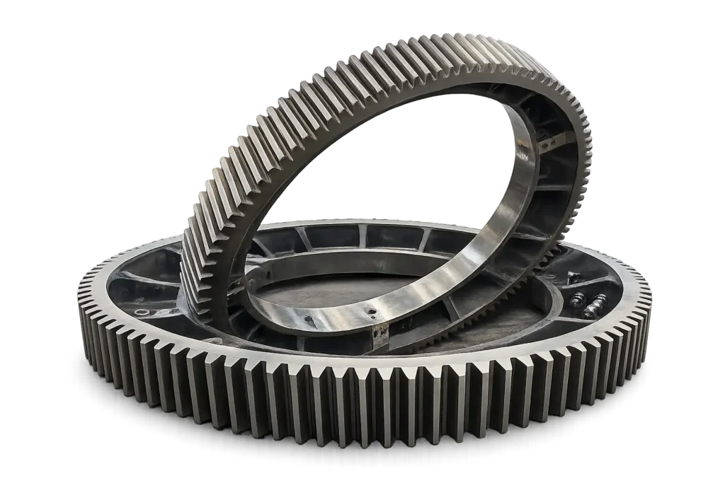 Custom Girth Gears & Pinions Custom girth gears and pinions for ball mills, SAG mills and rotary kilns.