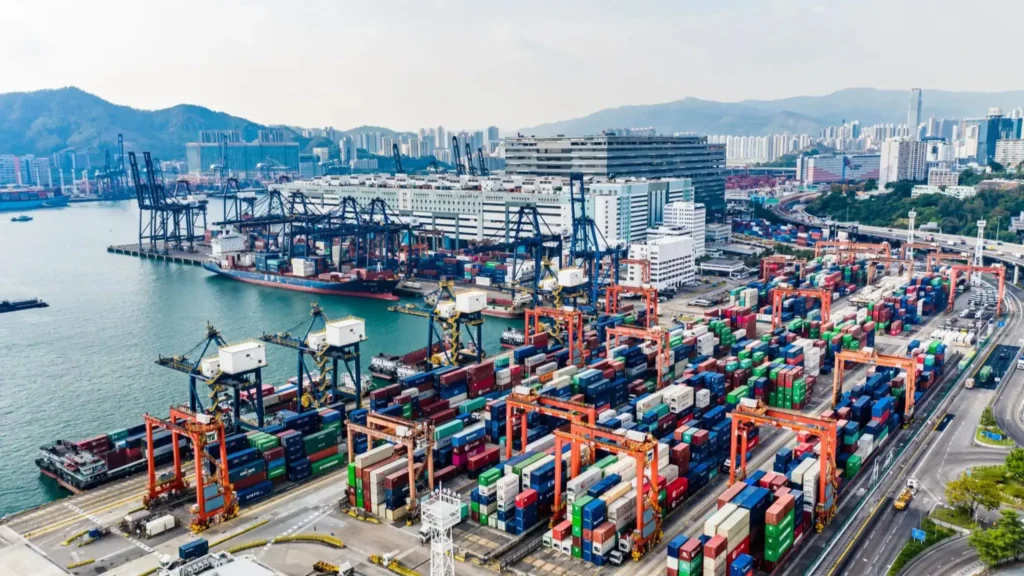 Hong Kong logistics hub supporting international trade and global export operations