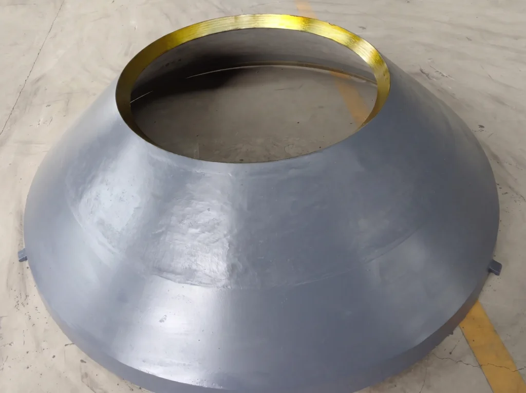 minevant-cone-crusher-feed-cone-machined Machined cone crusher feed cone manufactured by MineVant for OEM-compatible cone crushers.