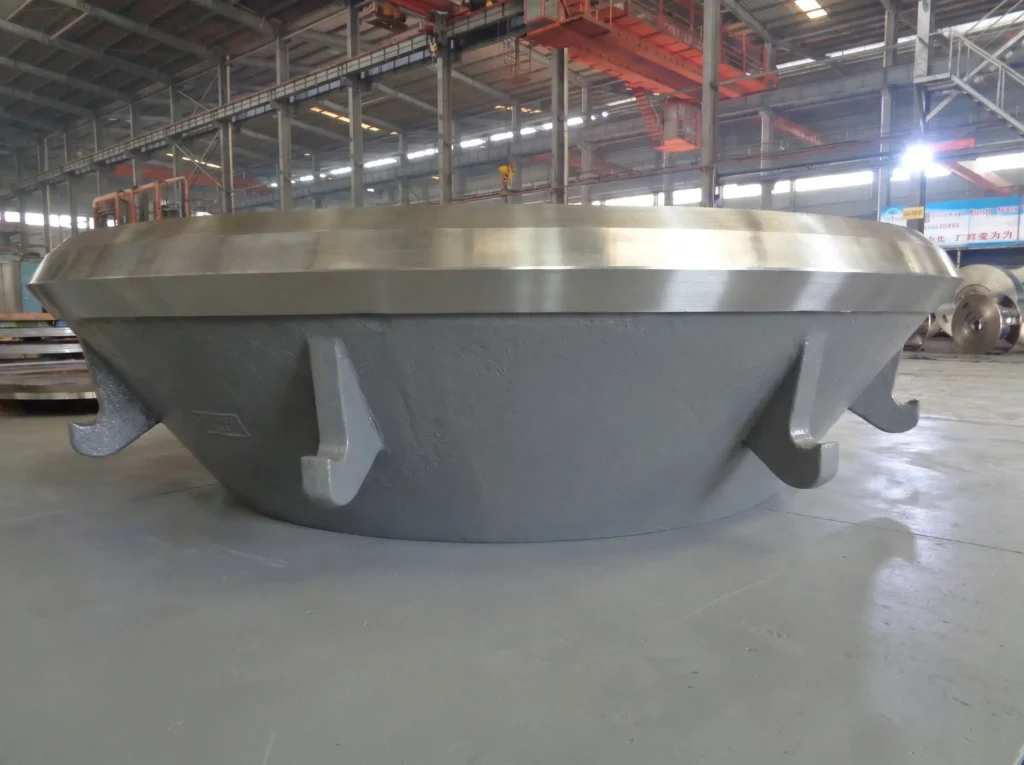 minevant-gyratory-concave-segment-machined Machined gyratory crusher concave segment manufactured by MineVant for large mining crushers.