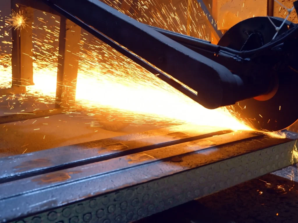Surface grinding and finishing process for metal wear parts manufacturing