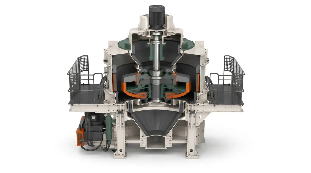 vsi-crusher-machine-render VSI Crusher Wear Parts Equipment